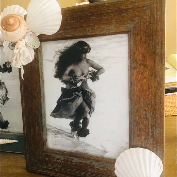Rustic Wood SEASHELL 8x10 PHOTO FRAME - Picture 2 of 11